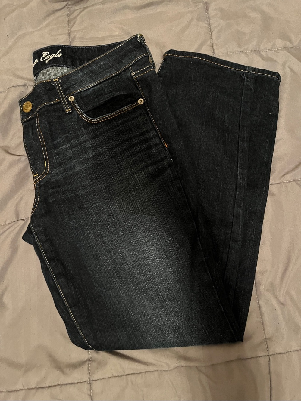 American Eagle Outfitters Women's Dark Indigo Stretch Skinny Leg Jeans